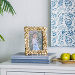 Small Rounded Gold Leaf Frame - 5x7" Home Decor A&B Home Group Inc.