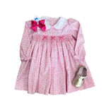 Smocked Natalie Dress - Pink Vinings Girls Occasion Dresses Little English
