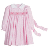 Smocked Natalie Dress - Pink Vinings Girls Occasion Dresses Little English