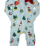 Snow Excited Modal Footie Baby Sleepwear Magnetic Me