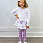 Snowflakes Baby Doll Top Girls Tops + Tees Funtasia Too