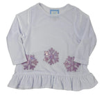 Snowflakes Baby Doll Top Girls Tops + Tees Funtasia Too