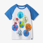 Soccer Balls Raglan Tee Boys Shirts + Polos Hatley