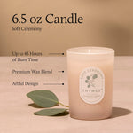Soft Ceremony 6.5 oz Poured Candle Candles Thymes