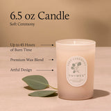 Soft Ceremony 6.5 oz Poured Candle Candles Thymes