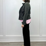 Soft Edge Moto Jacket - Black Sweaters Umgee