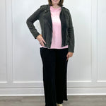 Soft Edge Moto Jacket - Black Sweaters Umgee