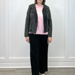 Soft Edge Moto Jacket - Black Sweaters Umgee