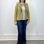 Soft Edge Moto Jacket - Olive Sweaters Umgee