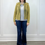 Soft Edge Moto Jacket - Olive Sweaters Umgee