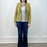 Soft Edge Moto Jacket - Olive Sweaters Umgee