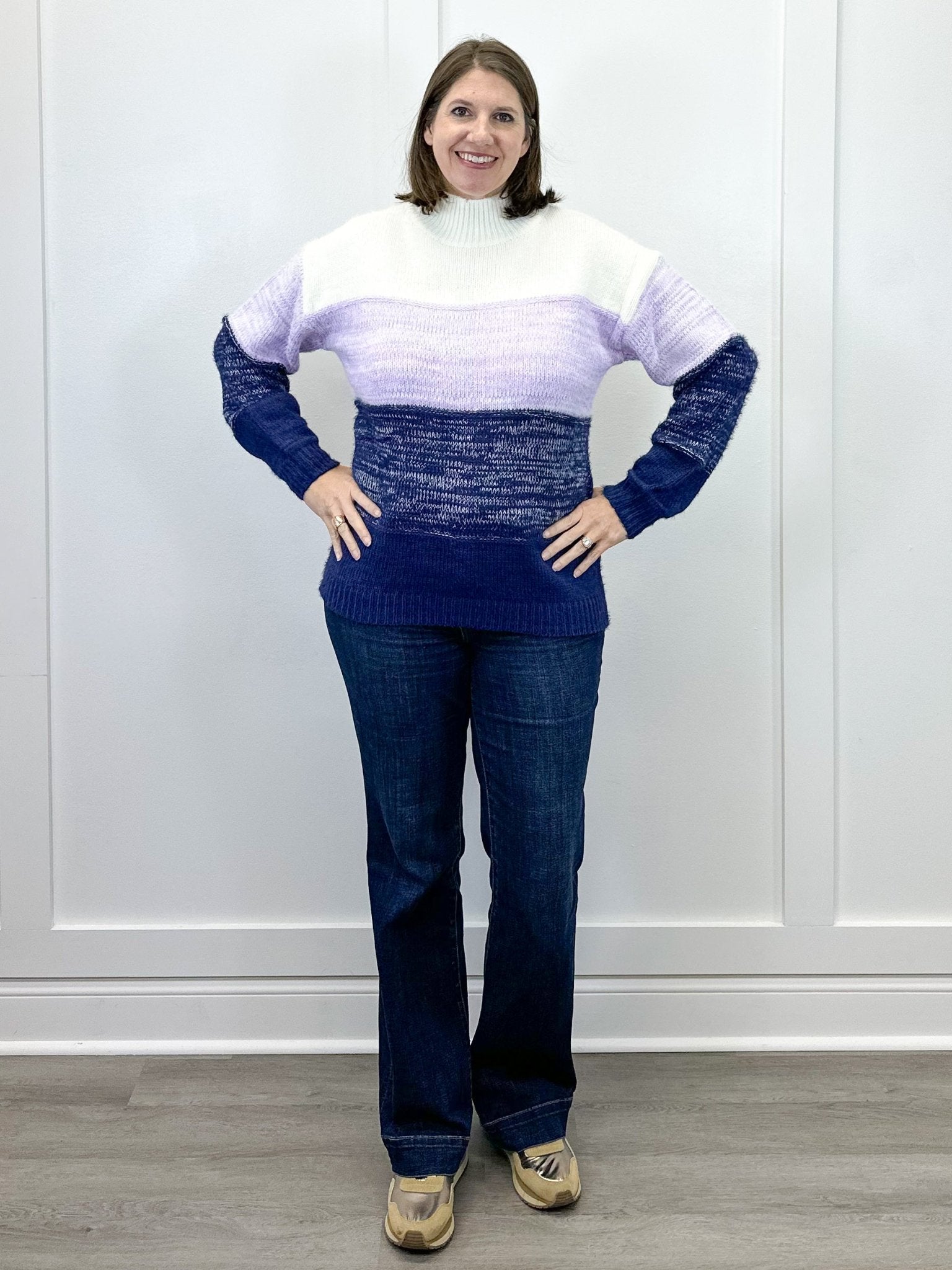 Soft Shade Sweater – Navy Sweaters Umgee