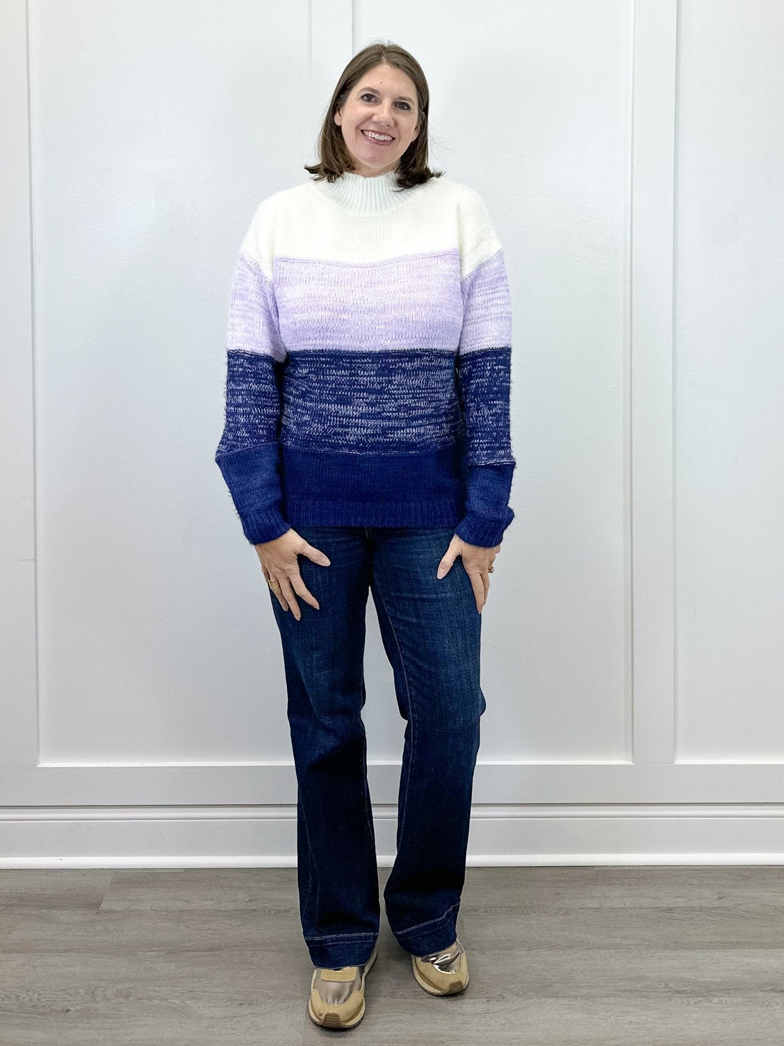 Soft Shade Sweater – Navy Sweaters Umgee