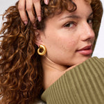 Solara Spiral Earring - Gold - Medium Earrings Julie Vos