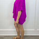 Solid Woven Top & Shorts Set - Wild Plum Tops Oddi