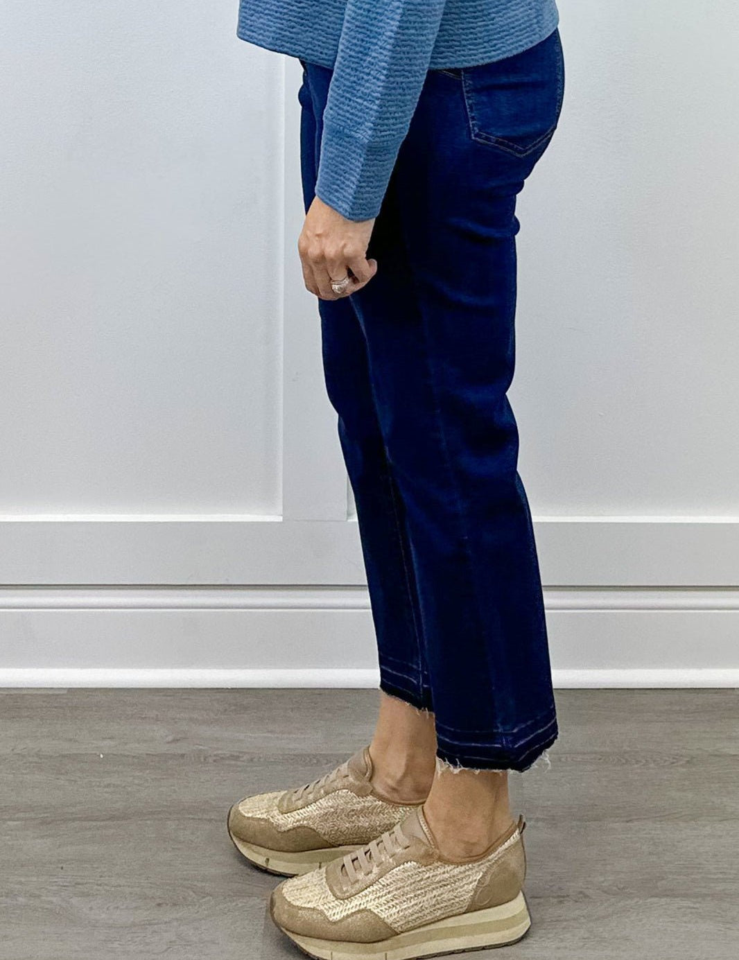 Sophia Curvy Micro Flare Jeans - Deepwater Jeans Tribal