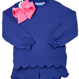 Sophia Scalloped Set - Navy Girls Sets Trotter Street Kids