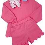 Sophia Scalloped Set - Pink Girls Sets Trotter Street Kids