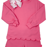 Sophia Scalloped Set - Pink Girls Sets Trotter Street Kids