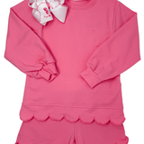 Sophia Scalloped Set - Pink Girls Sets Trotter Street Kids