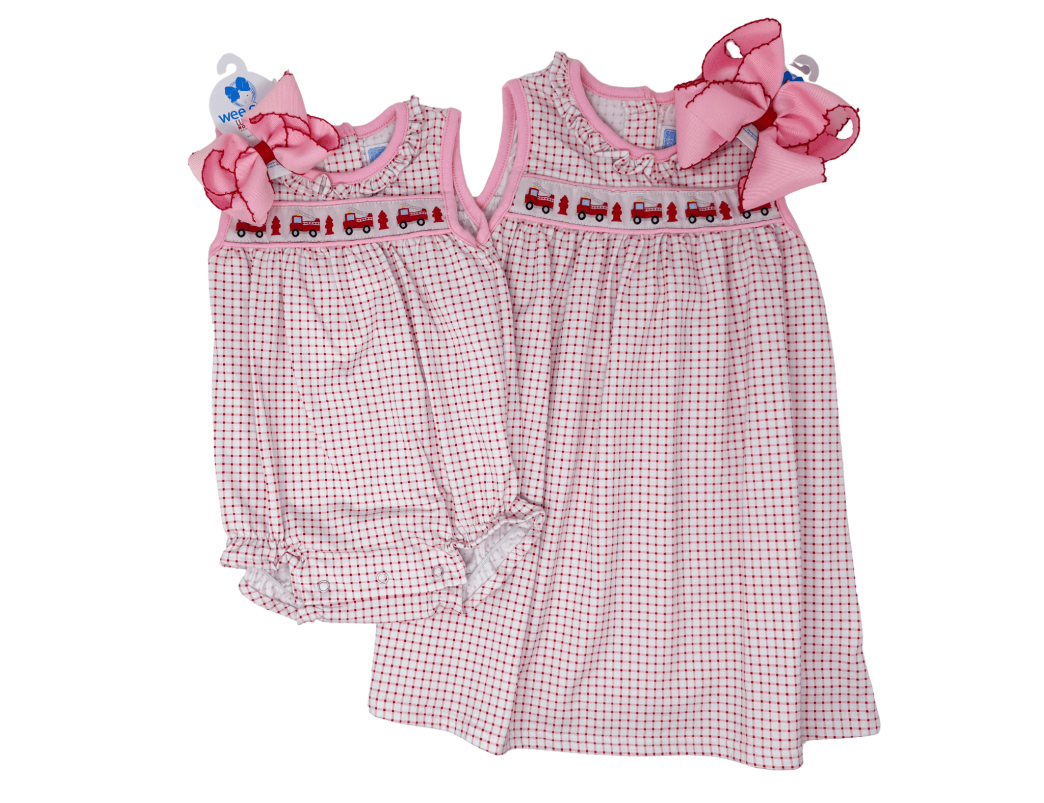 Sound the Alarm Ruffle Bubble Girls Bubbles + Rompers Trotter Street Kids