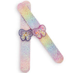 Sparkling Bow Glitter Slap Bracelet - Assorted Kids Jewelry Two's Company