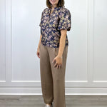 Sparkling Floral Top - Jaquared Navy Tops VOY
