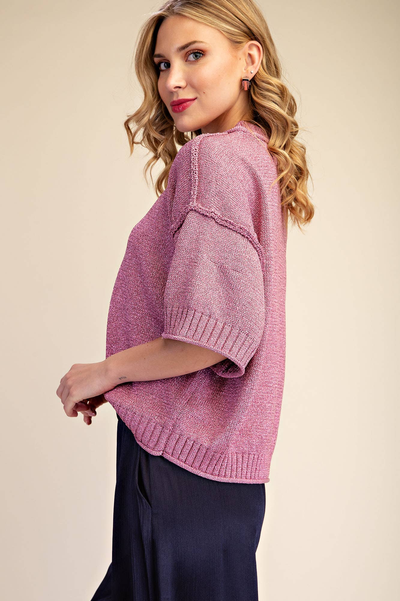 Sparkling Rosé Sweater - Sugar Babies Children's Boutique/Meg's Shoppe