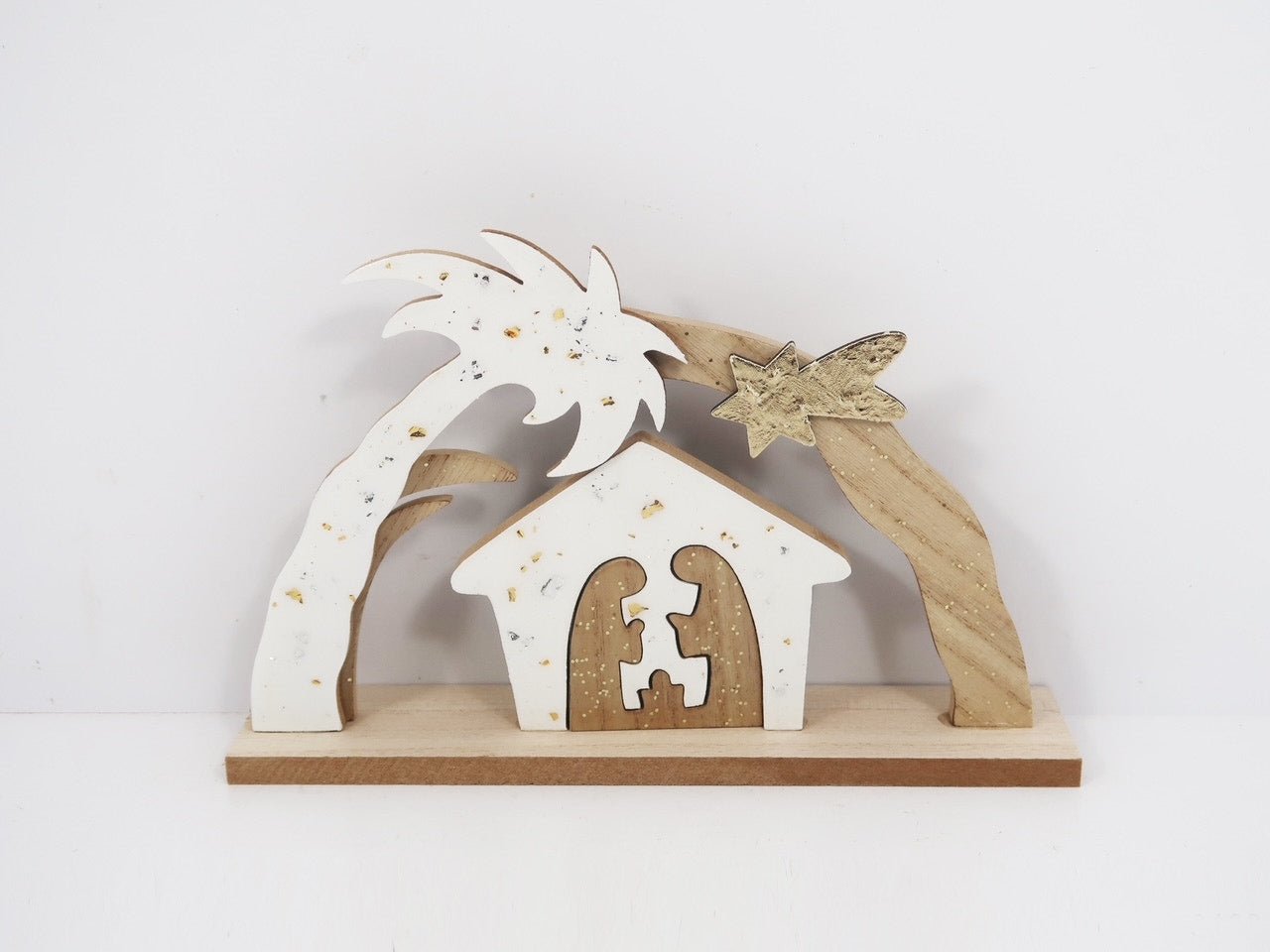 Speckled White Nativity Seasonal One Hundred 80 Degrees