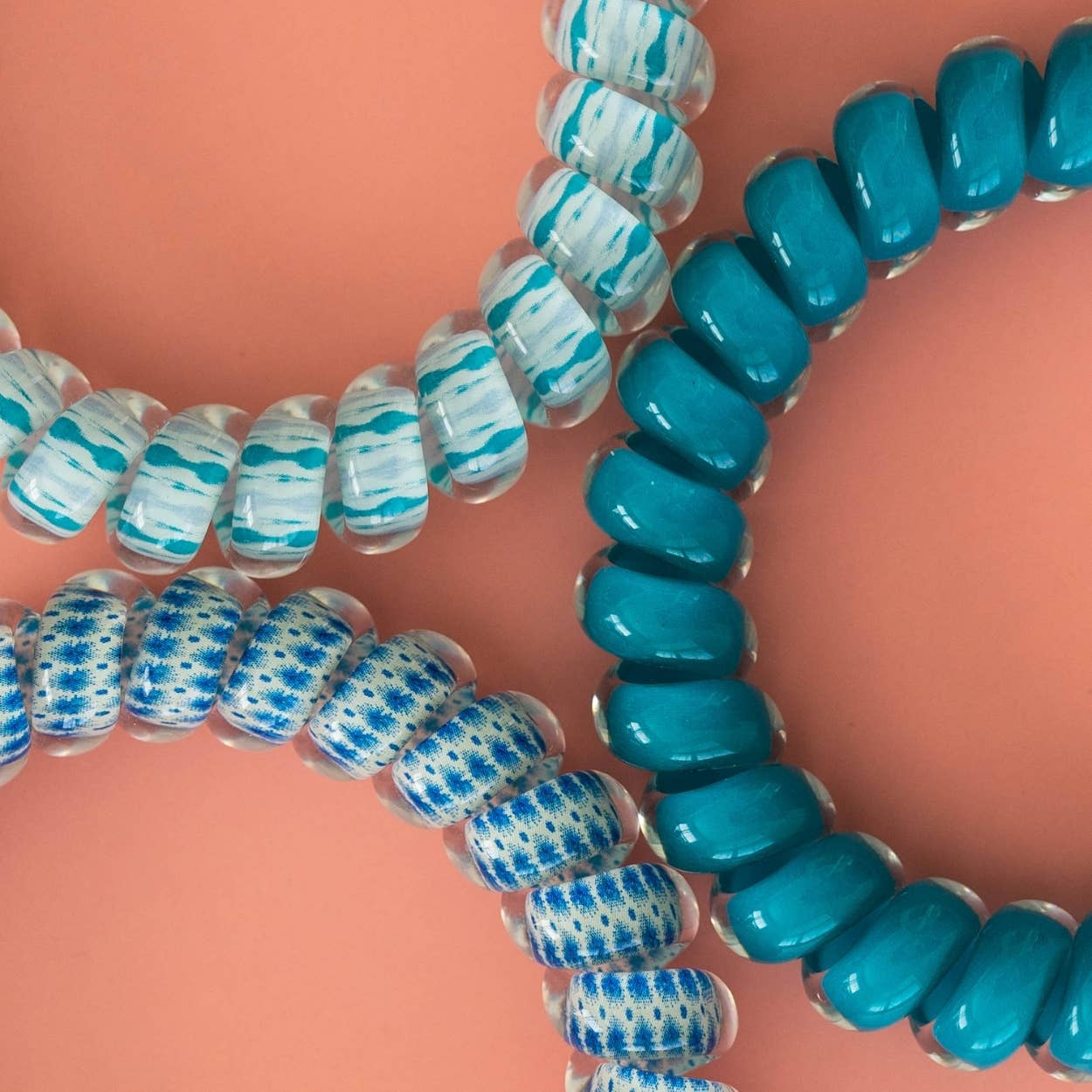 Spiral Hair Coils - Large - Soft Surf Misc Accessories TELETIES