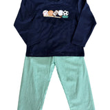 Sports Applique Boys Pant Set Boys Sets Three Sisters
