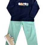 Sports Applique Boys Pant Set Boys Sets Three Sisters