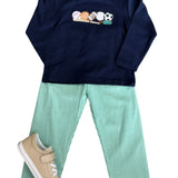 Sports Applique Boys Pant Set Boys Sets Three Sisters