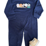 Sports Applique Boys Romper Boys Sets Three Sisters