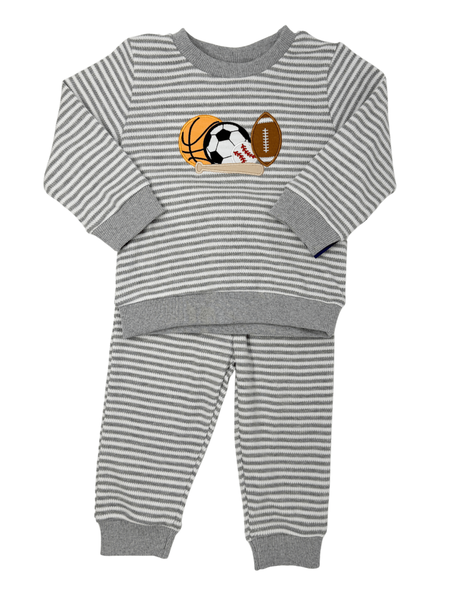Sports Applique Jogger Set - Sugar Babies Children's Boutique/Meg's Shoppe