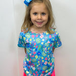 Springtime Splendor Ruffle Pocket Tee Girls Tops + Tees Mila & Rose
