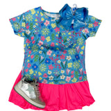 Neon Pink Twirl Skort Girls Skirts + Bloomers Mila & Rose