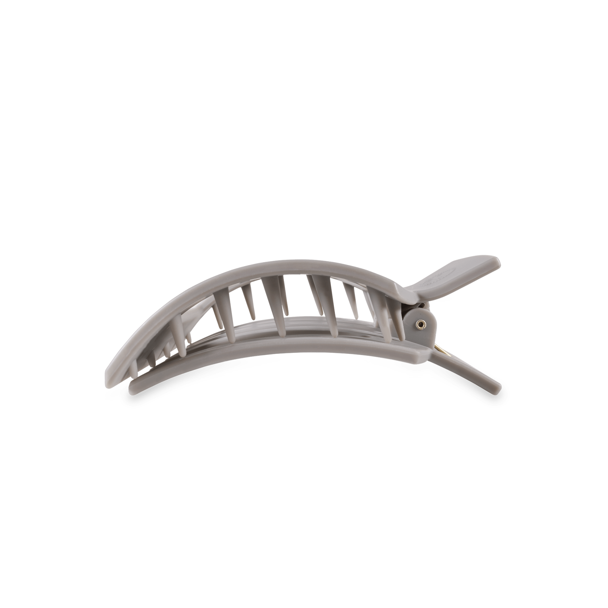 Square Flat Hair Clip - Med - Silver Flames Hair Accessories Teleties