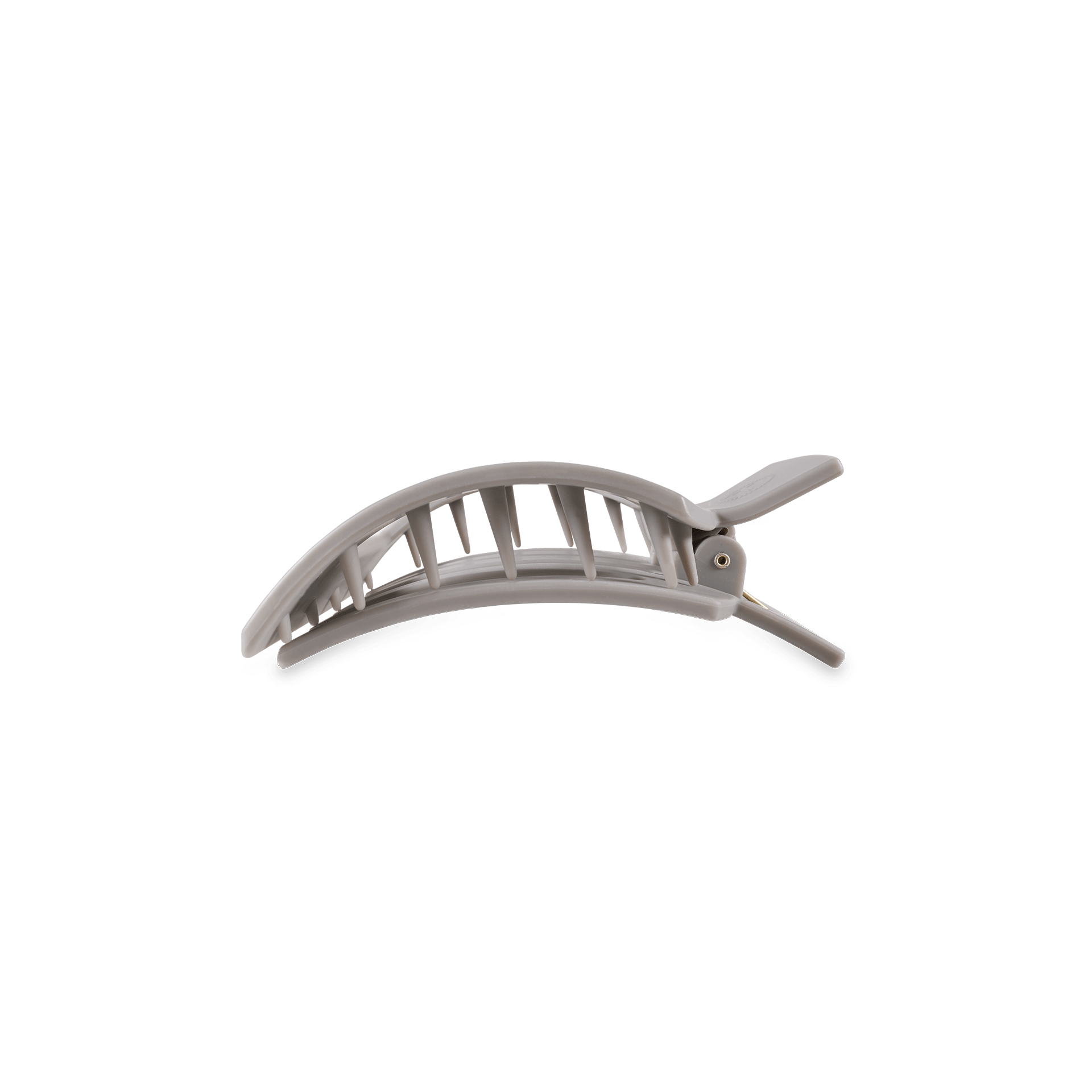 Square Flat Hair Clip - Small - Silver Flames Hair Accessories Teleties