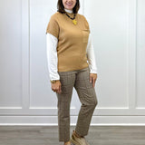 S/S Dolman Sweater w/ Pocket - Ice Latte Sweaters Tribal