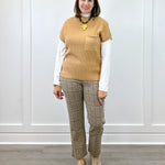 S/S Dolman Sweater w/ Pocket - Ice Latte Sweaters Tribal