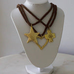 Star Pendant Cord Necklace - Mocha - Sugar Babies Children's Boutique/Meg's Shoppe