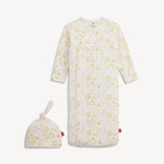 Star Signs Pink Modal Gown & Hat Set Baby Sleepwear Magnetic Me