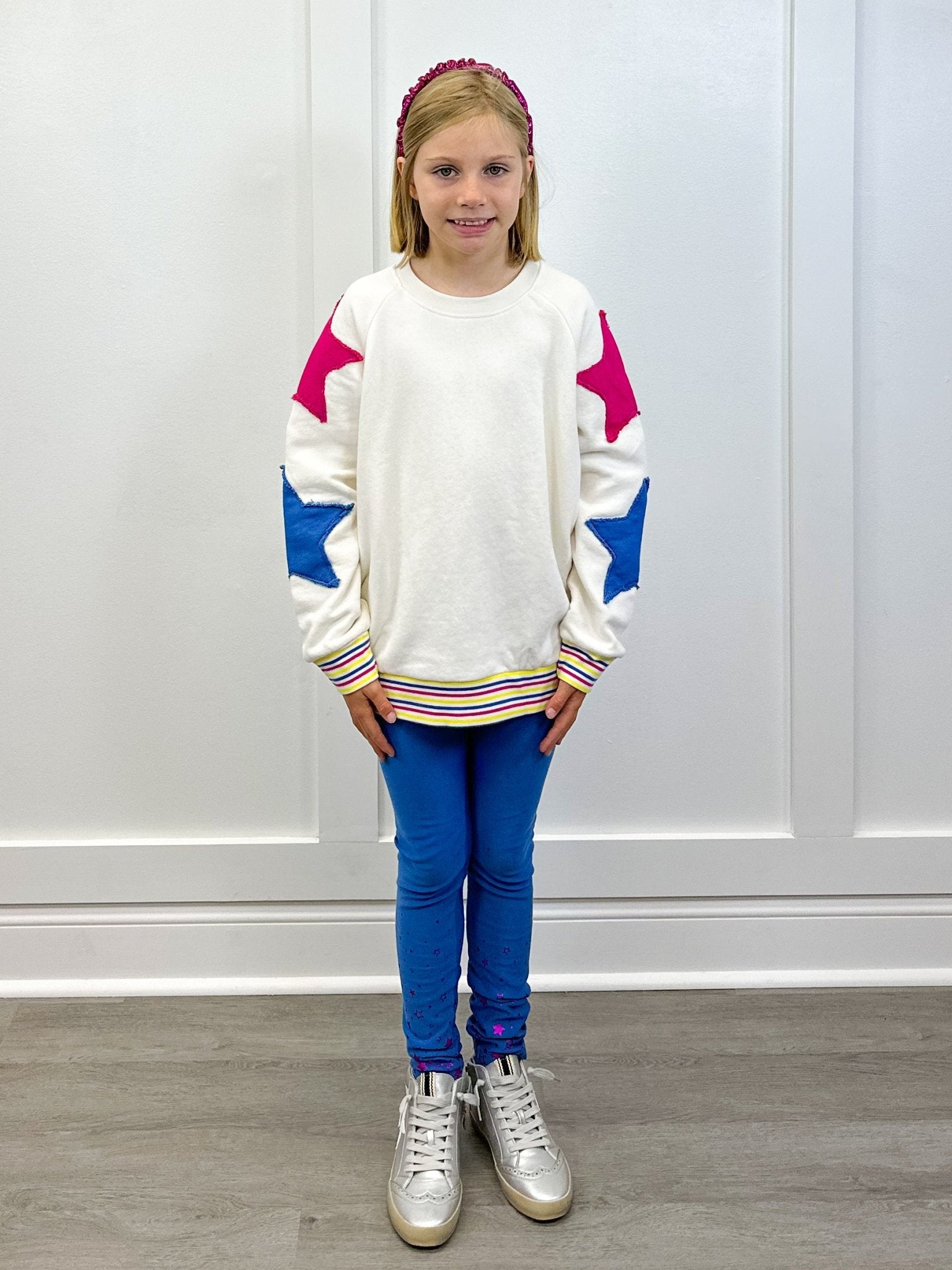 Star Slouchy Pullover Girls Sweaters + Sweatshirts Hatley