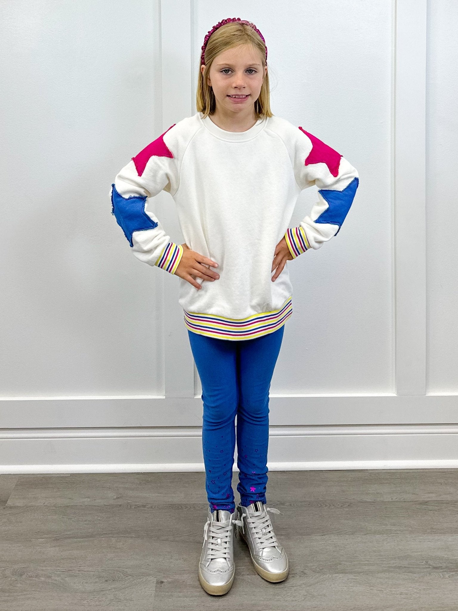 Star Slouchy Pullover Girls Sweaters + Sweatshirts Hatley