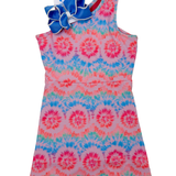 Starburst Tie Dye Active A-Line Dress Girls Play Dresses Hatley