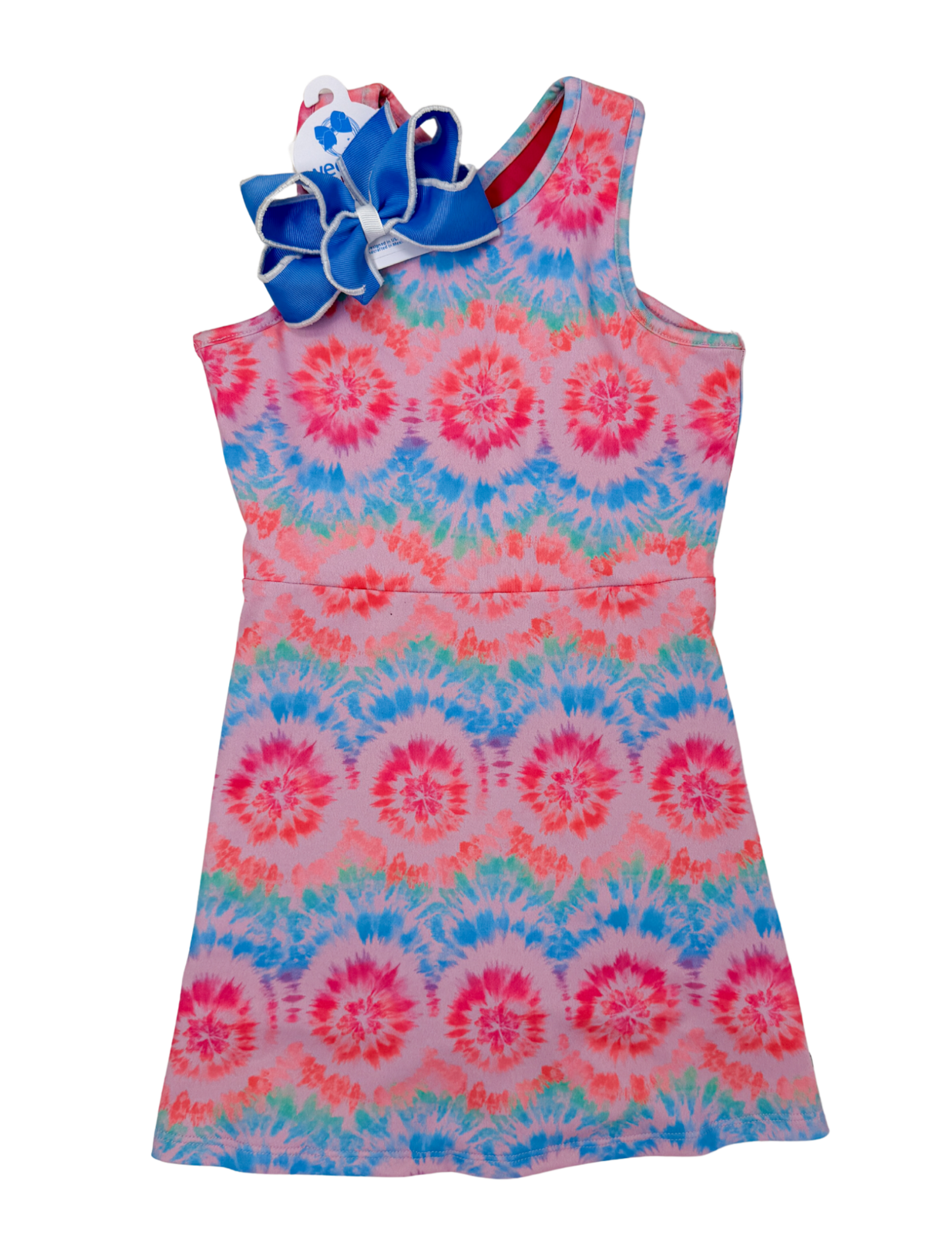 Starburst Tie Dye Active A-Line Dress Girls Play Dresses Hatley