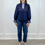 Starlight Sky Blouse - Navy Tops Jodifl