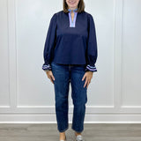 Starlight Sky Blouse - Navy Tops Jodifl