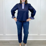 Starlight Sky Blouse - Navy Tops Jodifl